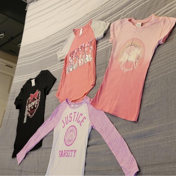 4 GIRLS SIZE 8 SHIRTS SET - Picture 3 of 12